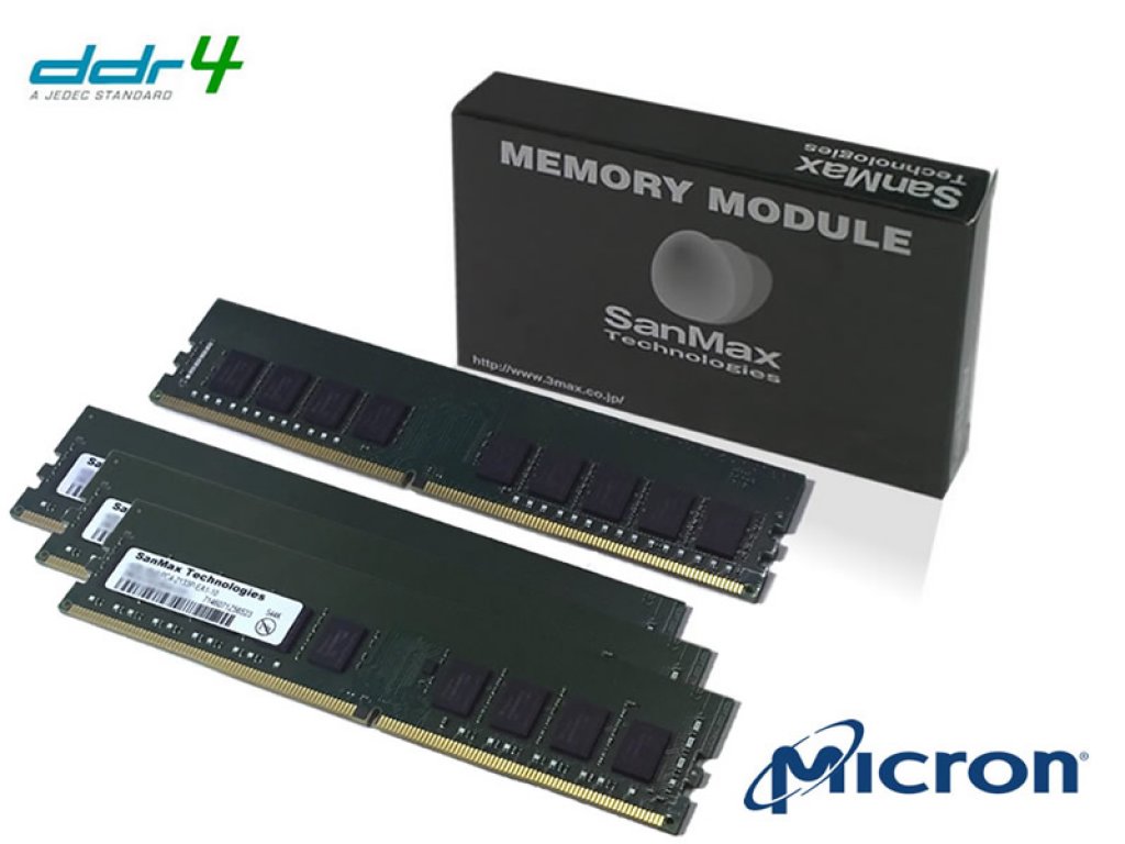 8GBモジュール | 4枚組 | DDR4-2400 | SanMaxPC用メモリー | SanMax
