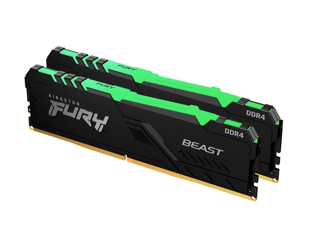 Kingston KF437C19BBAK2/16 Beast DDR4 RGB デスクトップ用 288pin