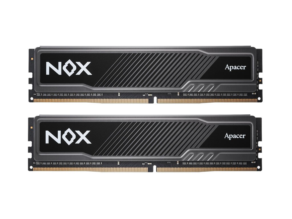 【動作品】Apacer DDR4-3200 32GB(16GB2枚) Apacer AH4U32G32C28YMBAA-2 NOX DDR4 デスクトップ用 288pin DDR4