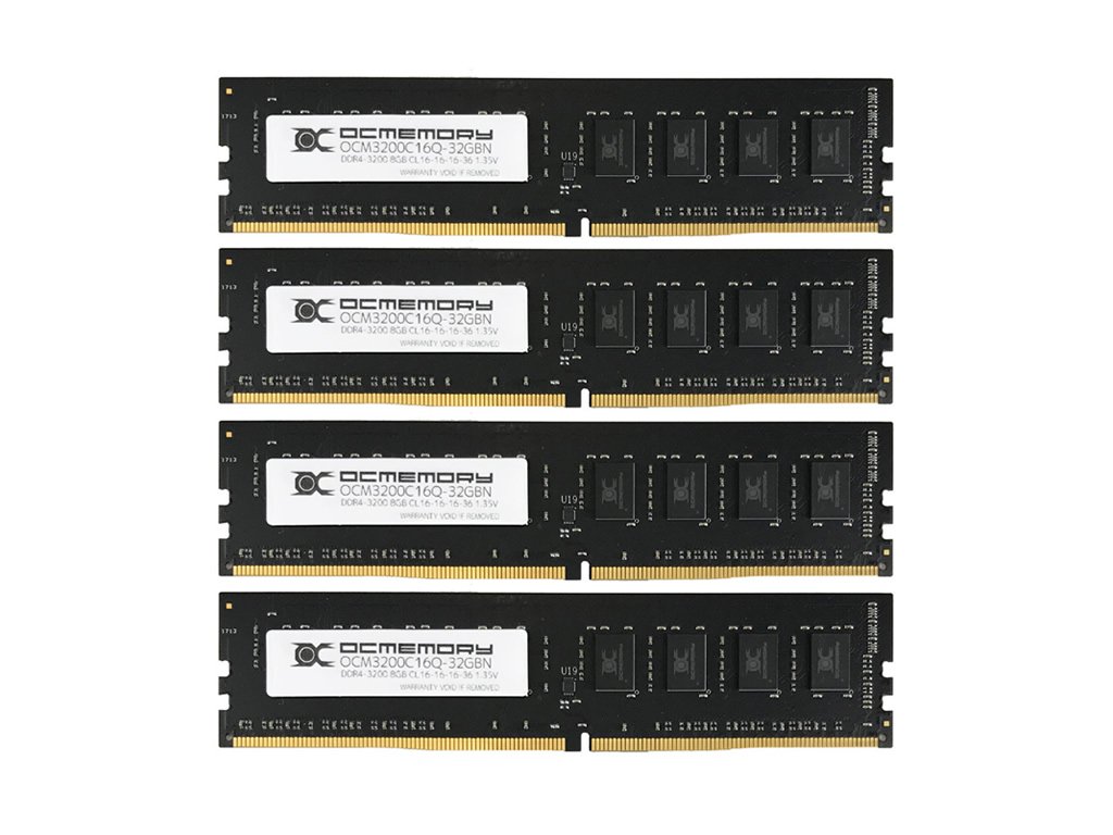 シリアルのみ4枚 OCMEMORY OCM3200CL16Q-32GBN 288pin DDR4-3200 CL16-18-18 32GB