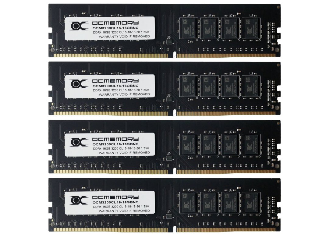 OCMEMORY OCM3200CL16Q-64GBNC 288pin DDR4-3200 CL16-18-18 64GB