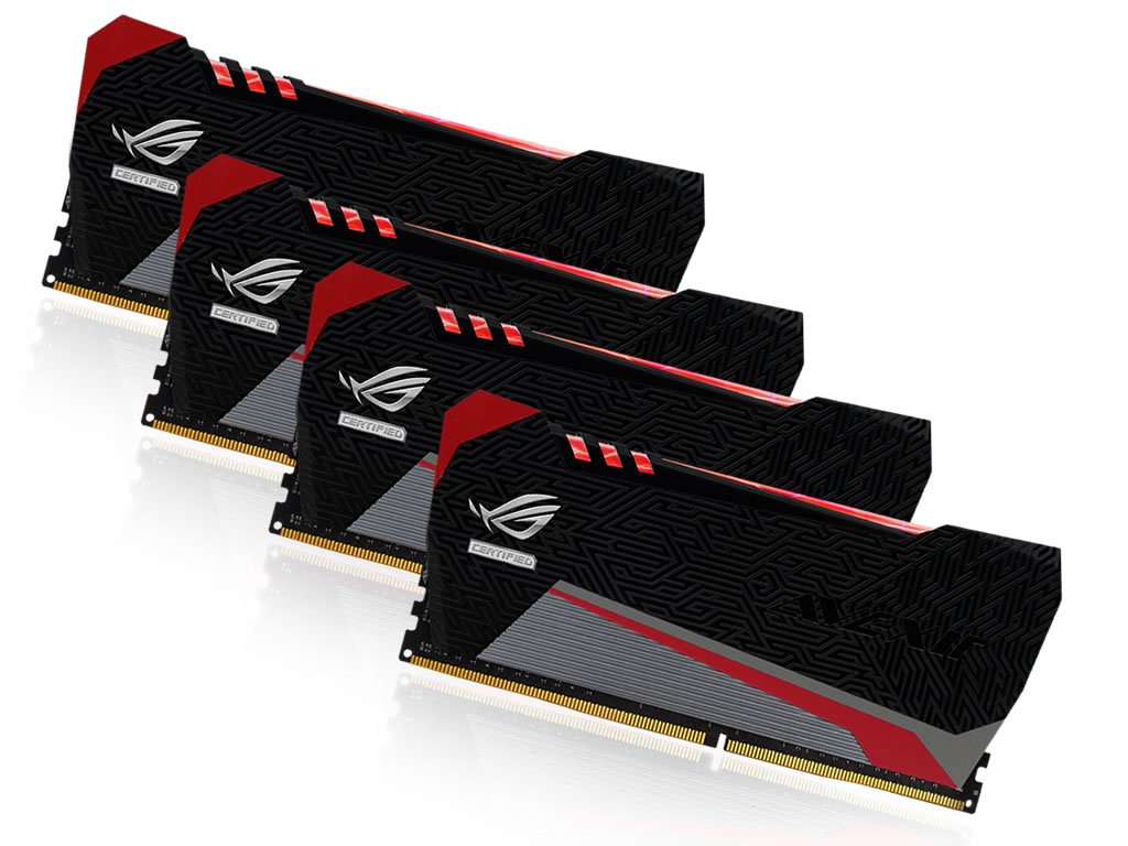 プラズマチューブやライトバーを搭載したASUS ROG認証メモリー「RED
