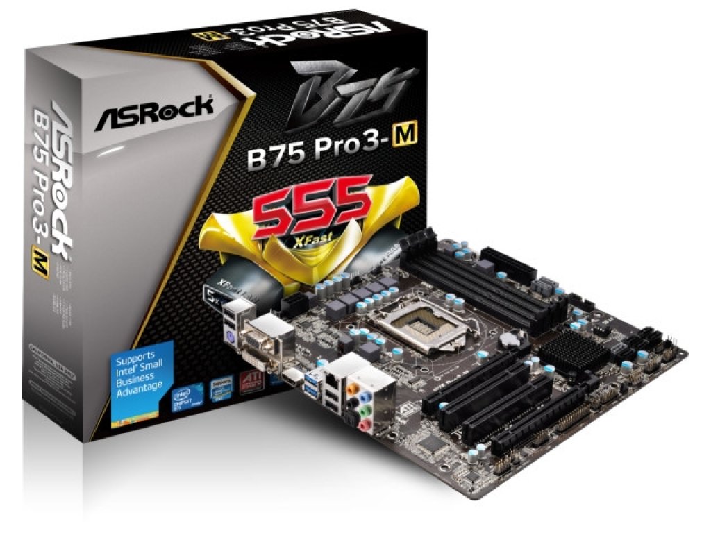 ASRock B75 Pro3-M インテル 7シリーズ LGA1155対応 intel B75チップ