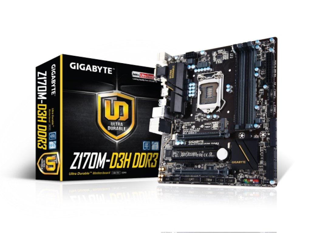 i7-7700+GA-H170M-D3H DDR3+メモリ4GB+クーラー GIGABYTE GA-Z170M-D3H DDR3 インテル 100シリーズ LGA1151対応 intel