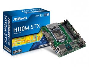 ASRock H110M-STX インテル 100シリーズ LGA1151対応 intel H110チップ 