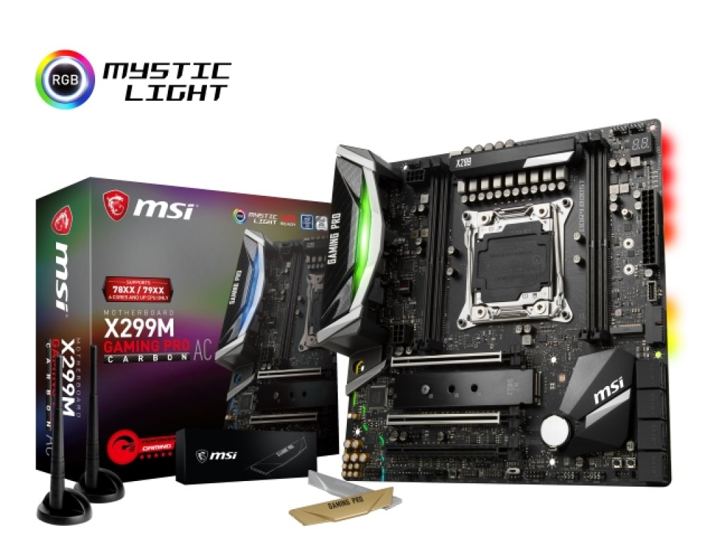MSI X299M GAMING PRO CARBON AC インテル X299シリーズ LGA2066対応