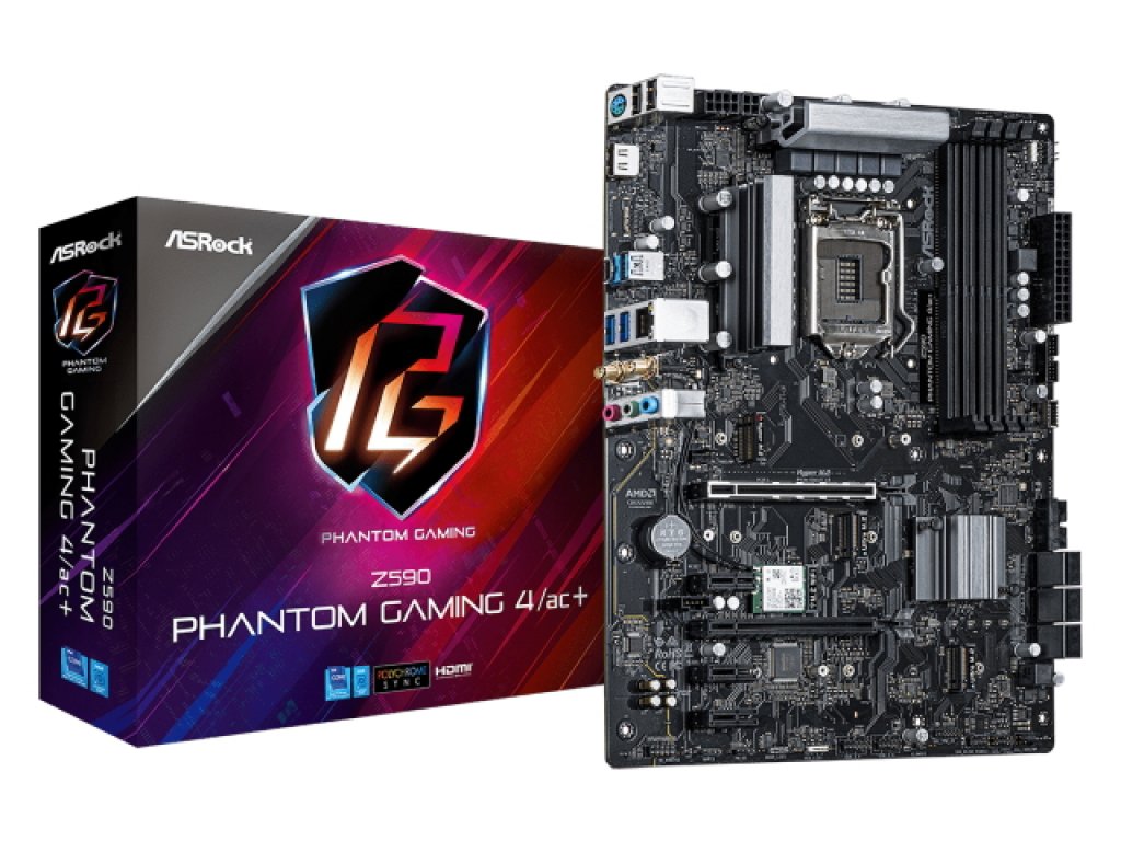 ASRock Z590 Phantom Gaming 4/ac+ インテル 500シリーズ LGA1200対応 