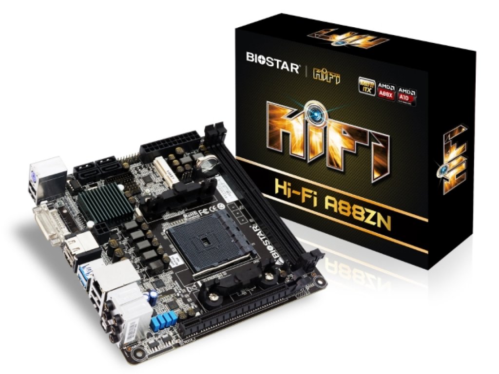 BIOSTAR Hi-Fi A88ZN AMD Axxシリーズ Socket FM2+対応 AMD A88X