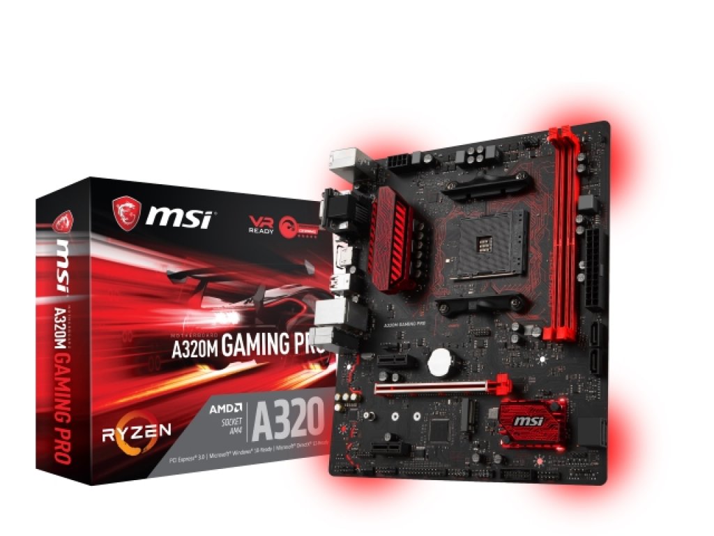 MSI A320M GAMING PRO AMD 300シリーズ Socket AM4対応 AMD A320チップ