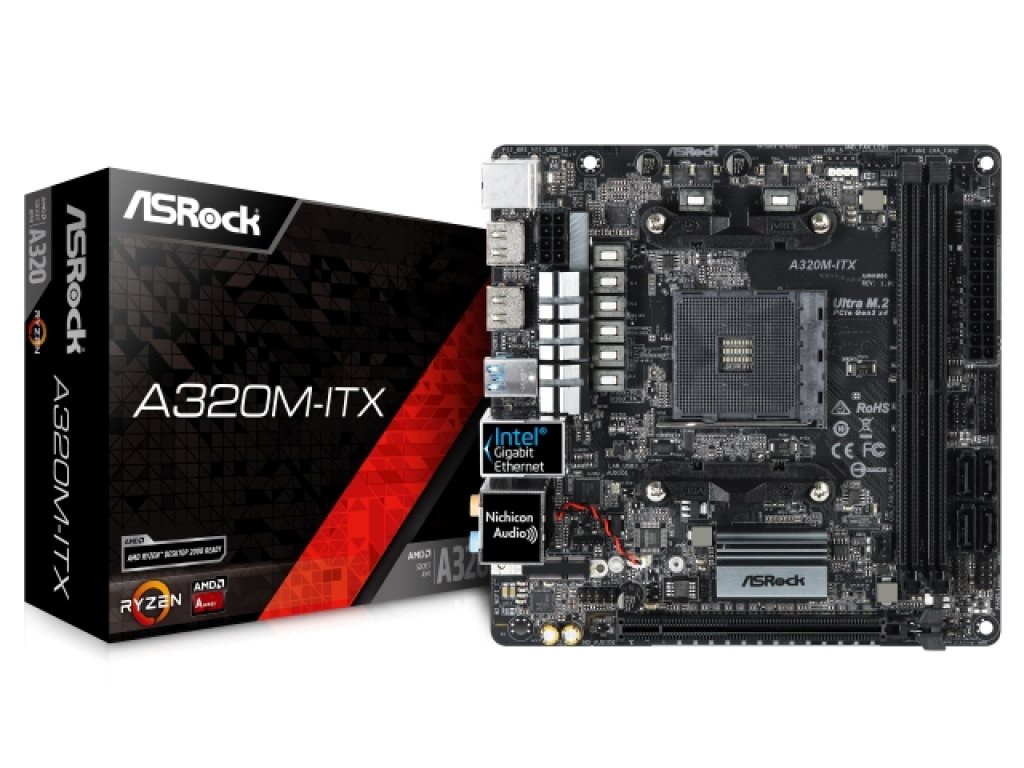 ASRockからMini-ITX初のAMD A320搭載RYZEN AM4対応マザーボード「A320M