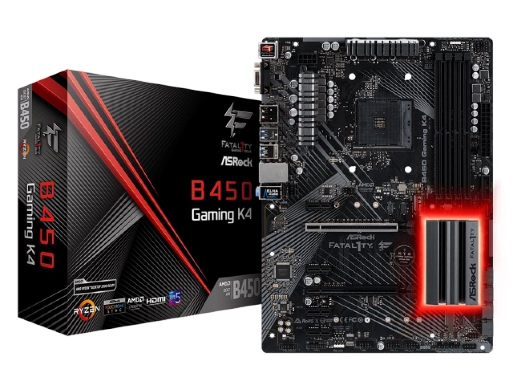 ASRock Fatal1ty B450 Gaming K4 AMD 400シリーズ Socket AM4対応 AMD