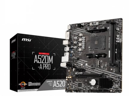 MSIのA520チップ搭載マザーボード第一弾はシンプルで低価格なMicroATX