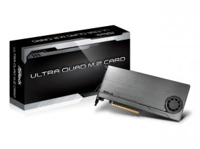ASRock Ultra Quad M.2 Card 最大4台のPCIE 3.0 M.2 SSDをサポートする 
