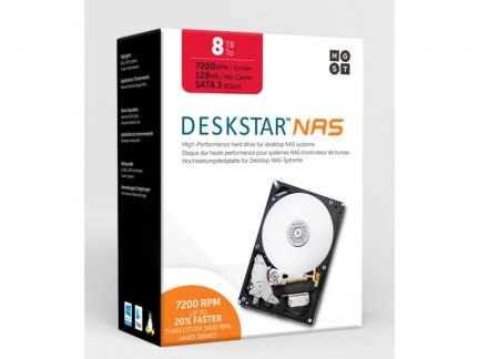 HGST、NAS向デスクトップ用3.5インチHDD Deskstar NASシリーズに8TB 
