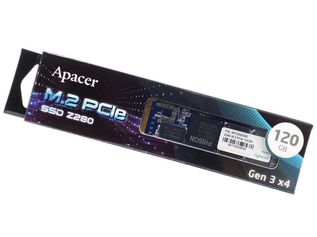 Apacer MLC NAND採用M.2 2280 NVMe SSD「Z280」シリーズに正規代理店