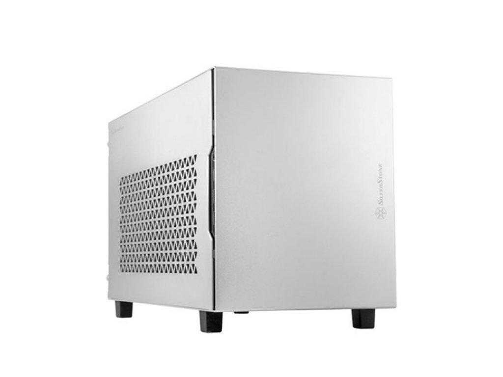 SilverStoneのアルミパネル採用Mini-ITX Cube型ケースのシルバー