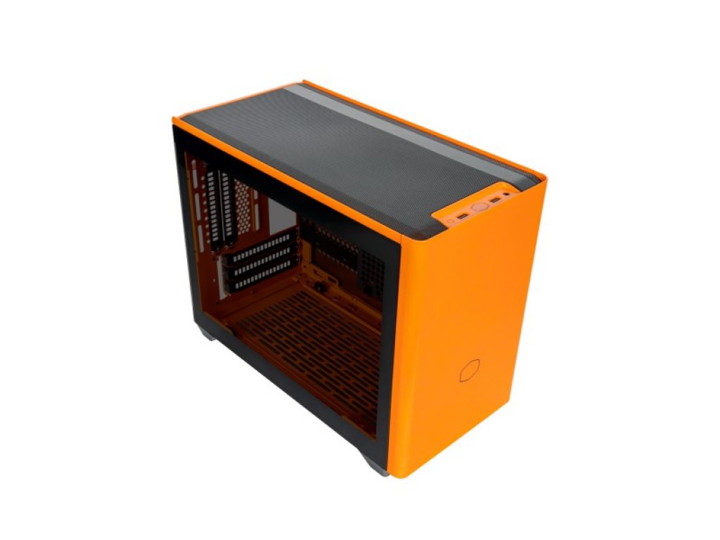 【内祝い】 NR200P MasterBox Master Cooler Sunset MasterBox Orange PCケース(自作PC用)