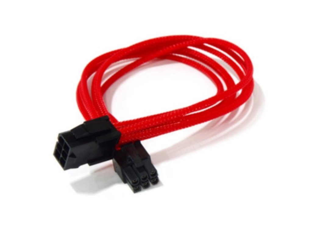 GELID GELID CA-6P-RD PCI-E6pin延長ケーブル UVレッド - 製品詳細