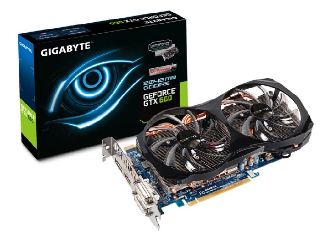 GIGABYTE GV-N660OC-2GD/A WINDFORCE GeForce GTX 660 2GB 192-bit