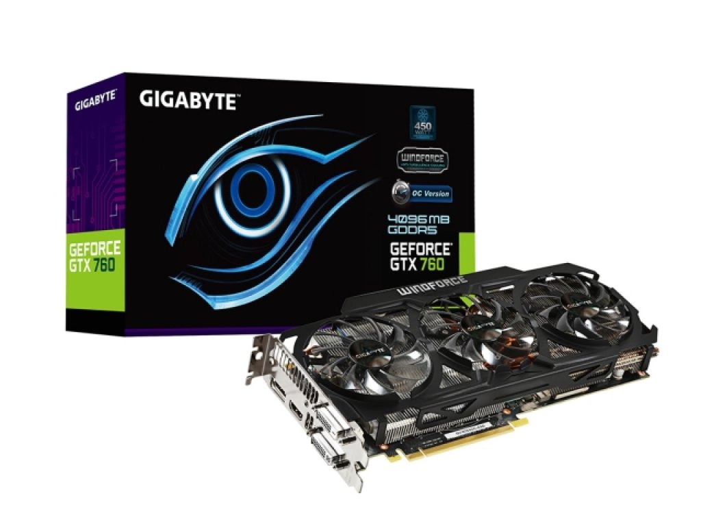 GIGABYTE GV-N760OC-4GD WINDFORCE GeForce GTX 760 4GB 256-bit GDDR5