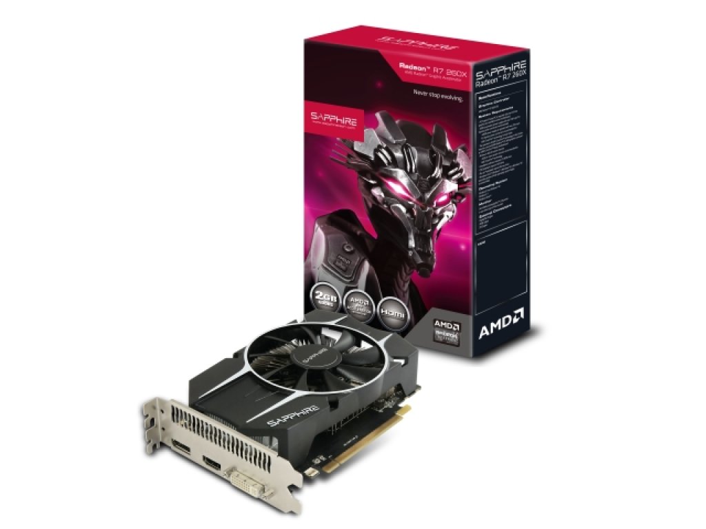 SAPPHIRE R7 260X 2G GDDR5 PCI-E HDMI/DVI-I/DP OC VERSION BOX