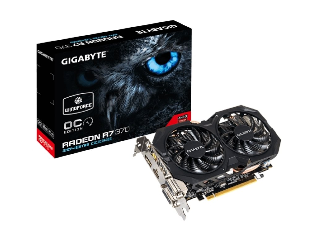 GIGABYTE GV-R737WF2OC-2GD WINDFORCE RADEON R7 370 2GB 256-bit