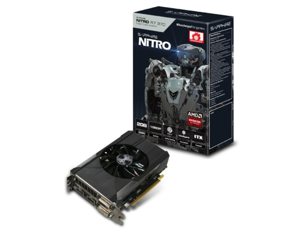SAPPHIRE NITRO R7 370 2G GDDR5 PCI-E DVI-I/DVI-D/HDMI/DP OC