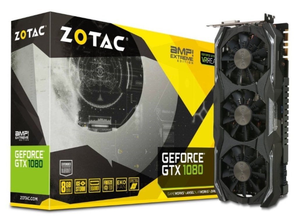 3スロット占有トリプルファン採用GEFORCE GTX 10シリーズ搭載