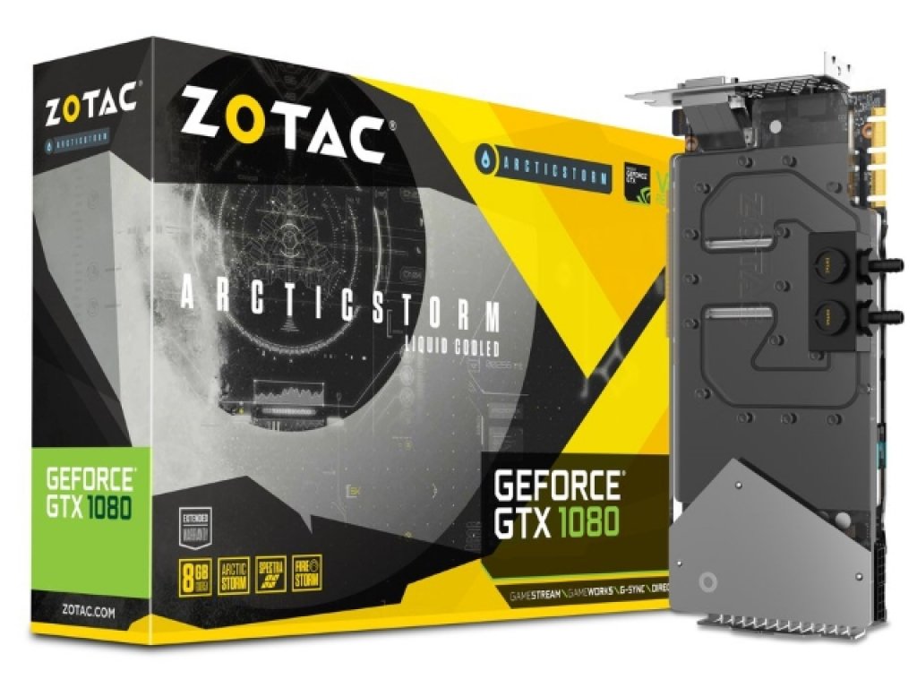 魅せる水冷専用のGEFORCE GTX1080搭載カード「Zotac GeForce GTX