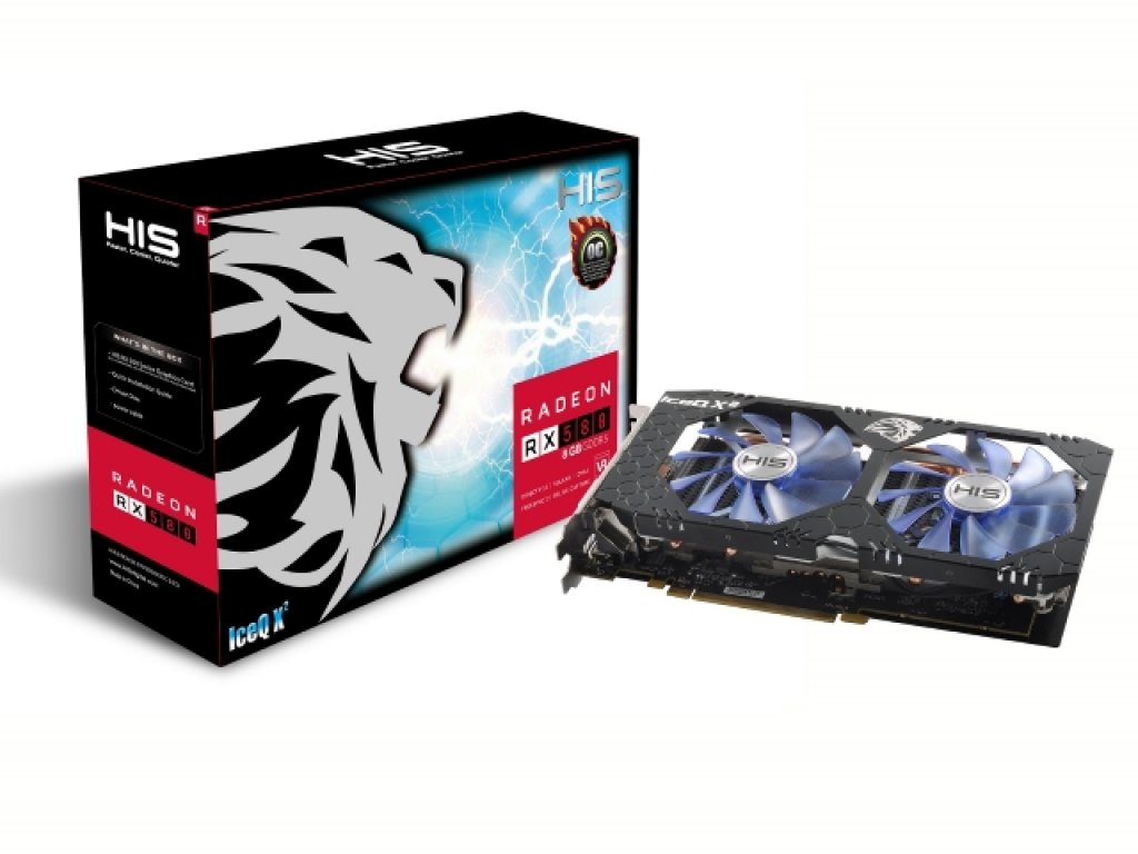 HIS HIS RX 580 IceQ X² OC 8GB (HS-580R8LCBR) IceQ X² RADEON RX 580