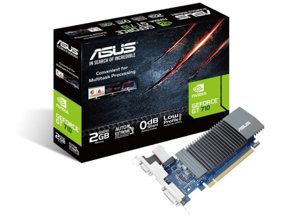 ASUSから1スロットでファンレス化を実現したGEFORCE GT 710