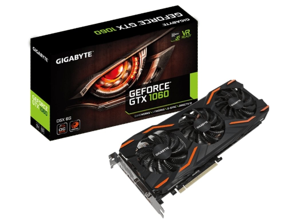 GIGABYTE GeForce® GTX 1060 WINDFORCE OC D5X 6G WINDFORCE GeForce