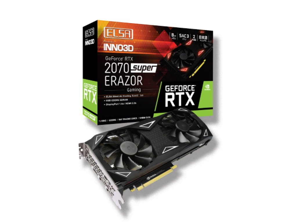 ELSAからGEFORCE RTX 2070 SUPER搭載グラフィックスカード「ELSA