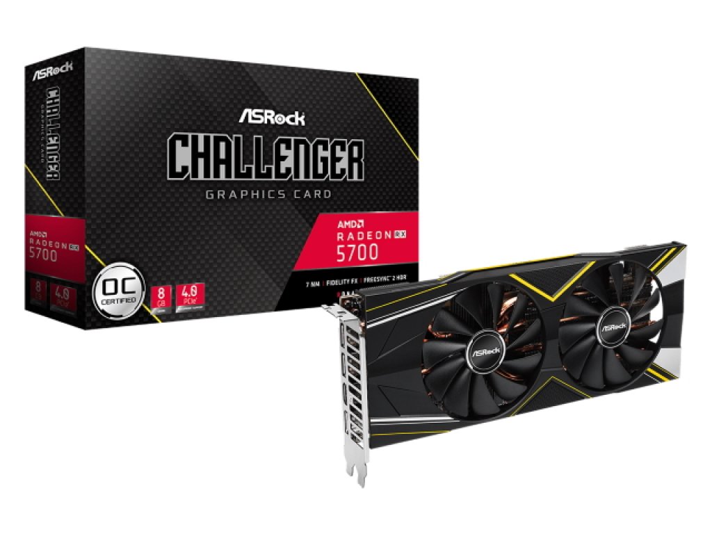 ASRock、セミファンレスオリファン搭載RX5700XT/RX5700カード「Radeon