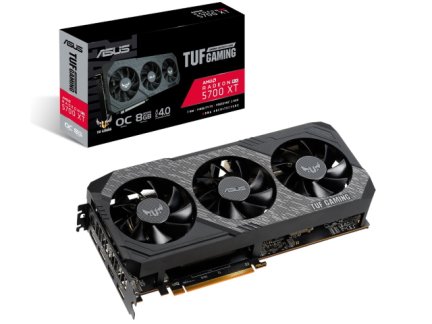 ASUSから3連ファン搭載TUF GAMINGシリーズ RX 5700 XT搭載カードと2連 