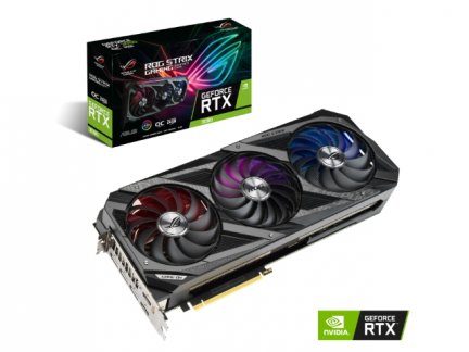 ASUSから3連Axial-tech採用OC仕様のRTX 3090 搭載グラフィックスカード 