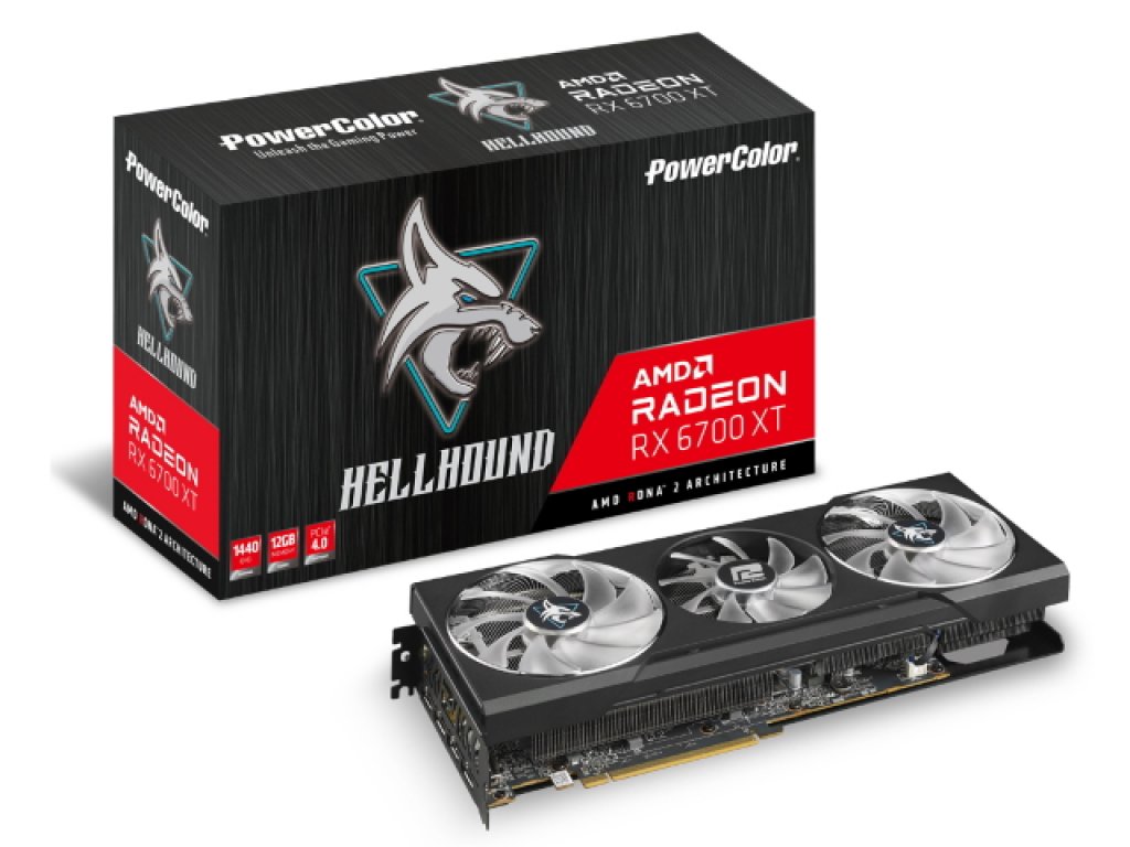 グラフィックボード・グラボ・ビデオカード powercolor hellihound RADEON RTX6700xt PowerColor Hellhound AMD Radeon RX 6700XT 12GB GDDR6 Hellhound