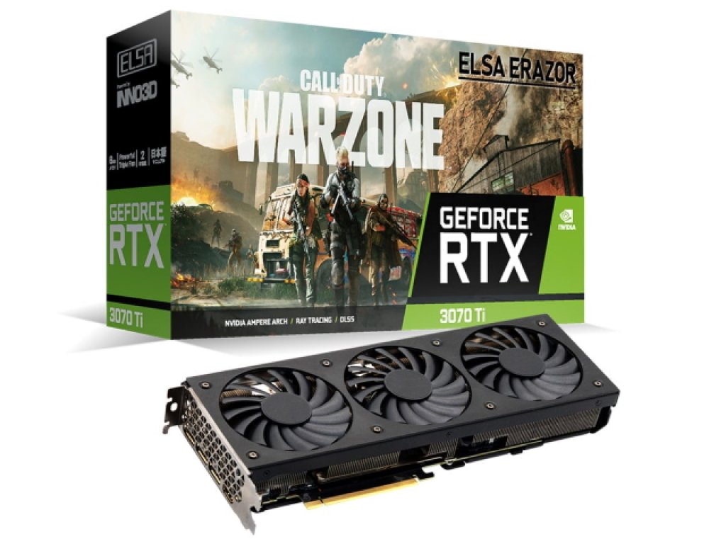 ELSAからGEFORCE RTX 3070 Ti搭載グラフィックスカード「ELSA