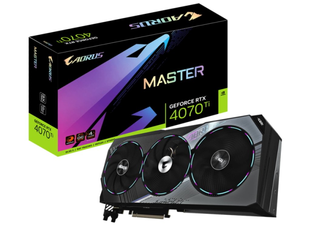 LCD搭載モデルも、GIGABYTEのAORUSからOC仕様のGeForce RTX 4070