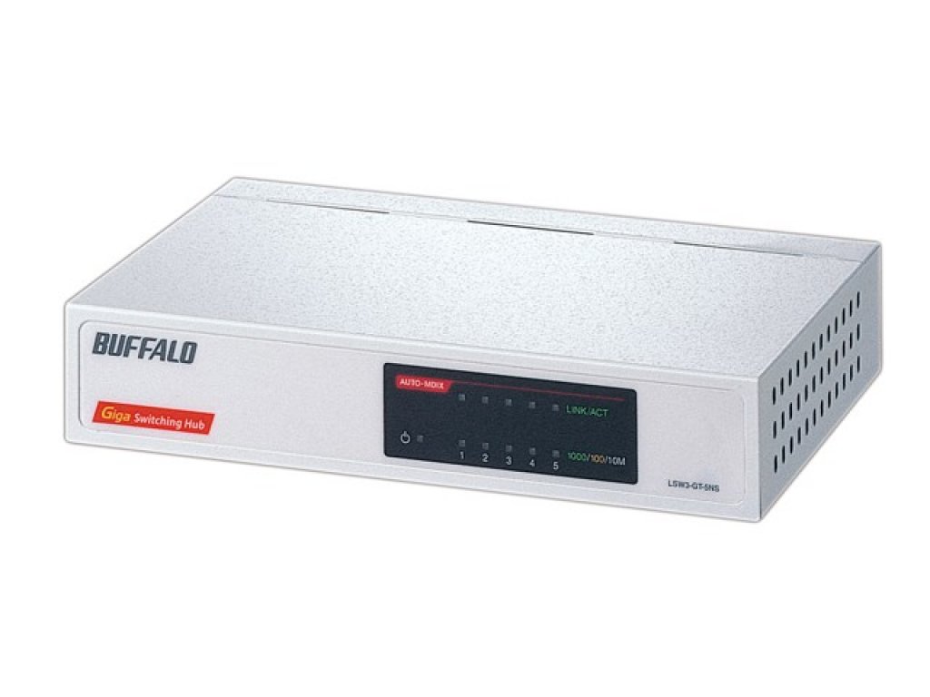 BUFFALO Giga対応 電源内蔵 5ポート スイッチングHub ブラック LSW3-GT-5NS/BK 6g7v4d0 Amazon | BUFFALO Giga対応 電源内蔵 5ポート スイッチングHub