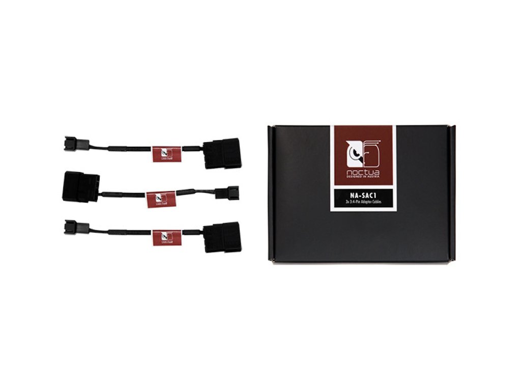 Noctua NA-SAC1 3pin FAN - 4-Pin Molex Adaptor Cables 3pinファン用