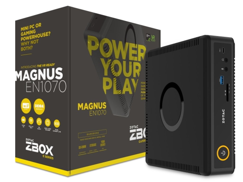 Zotac GTX10シリーズ搭載VR対応ゲーミングMini PC「ZBOX MAGNUS EN10