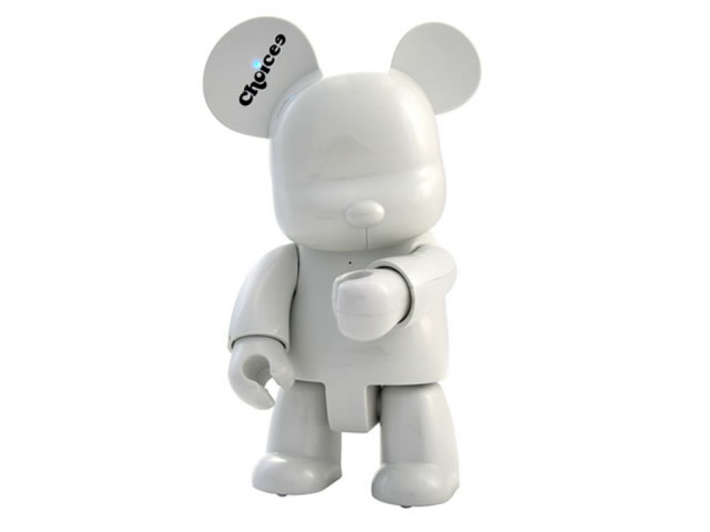 Choicee Choicee Qee Bear Robot Speaker WHITE ブルートゥース対応