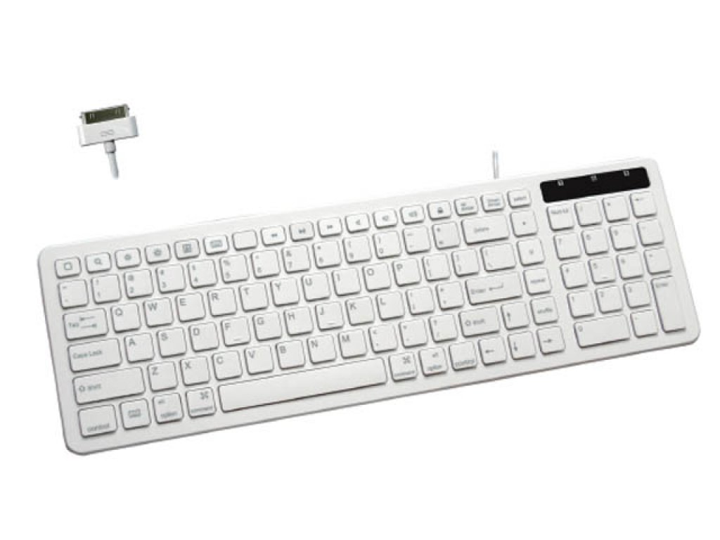 Woodsrays テンキー付き iPad用 Dock Connector 有線キーボード