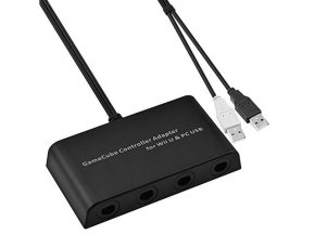 May Flash Wii U & PC 用ゲームキューブコントローラ接続タップ 4 