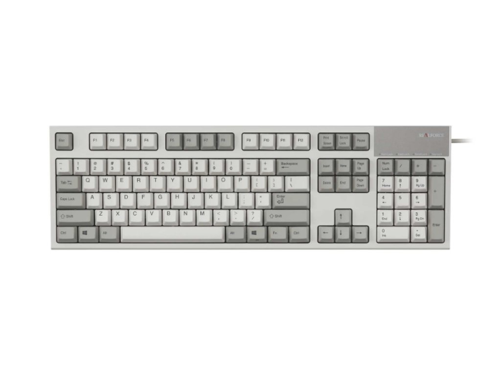 東プレ REALFORCE 英語104配列 アイボリー 変荷重 昇華印刷 R2 - 製品