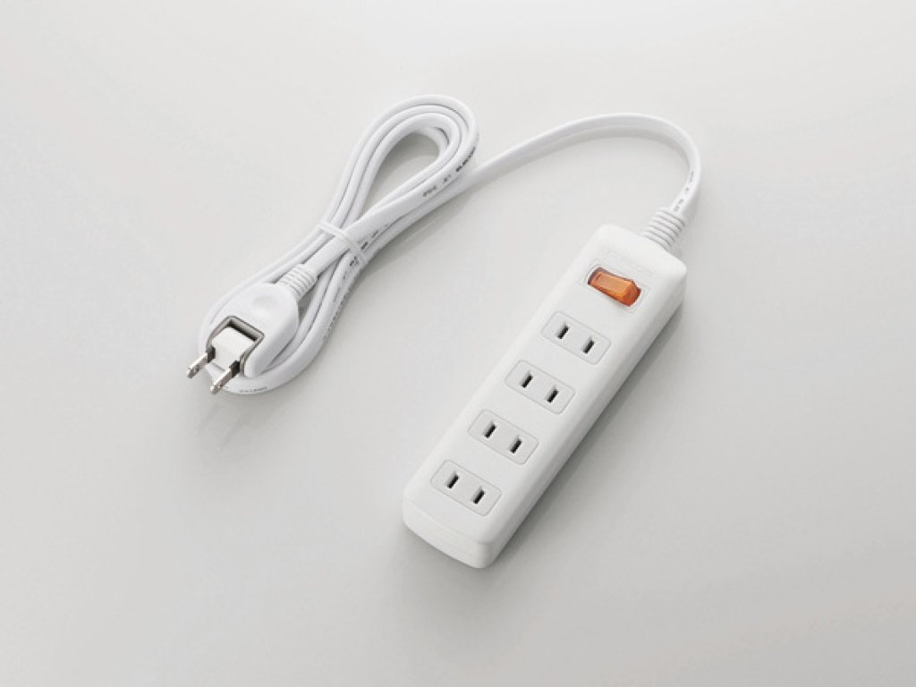 エレコム 一括スイッチ付 省エネタップ 2.0m:4個口 T-E3A-24 - 製品
