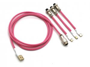 Kraken Keyboards Aviator Cable Pink