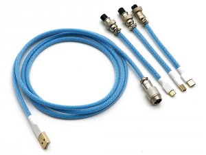 Kraken Keyboards Aviator Cable Sky Blue