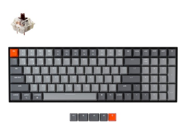 Keychron Keychron K4 ワイヤレス・メカニカルキーボード White LED - US配列(テ …
